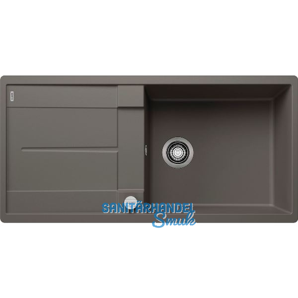 BLANCO fl�chenb�ndige Sp�le Metra XL 6 S-F Vulkangrau, reversibel