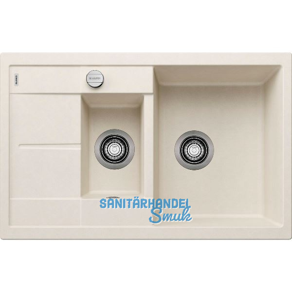 BLANCO Einbausp�le Metra 6 S Compact Softwei�, reversibel