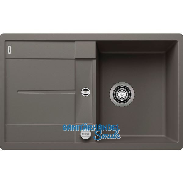 BLANCO fl�chenb�ndige Sp�le Metra 45 S-F Vulkangrau, reversibel