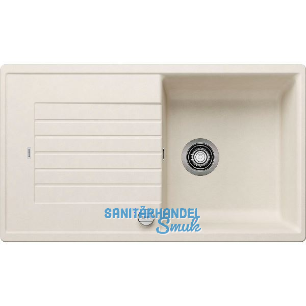 BLANCO Einbausp�le Zia 5 S mit Drehknopfgarnitur Softwei�, reversibel