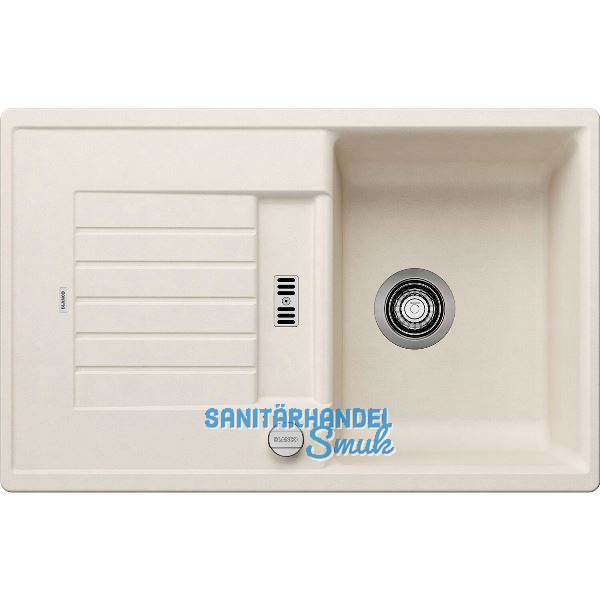BLANCO Einbausp�le Zia 45 S mit Drehknopfgarnitur Softwei�, reversibel