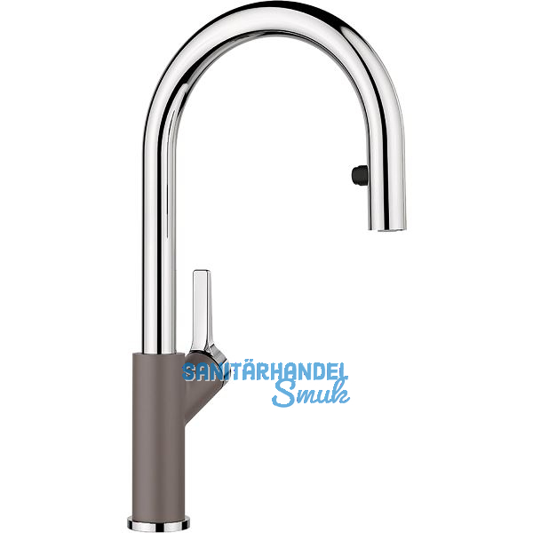 BLANCO K�chenarmatur Carena-S Vario 526930 druckfest Vulkangrau/Chrom