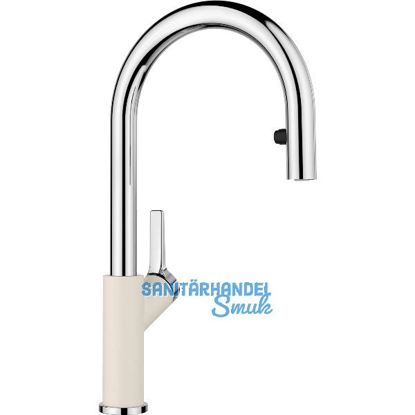 BLANCO K�chenarmatur Carena-S Vario druckfest, Softwei�/Chrom