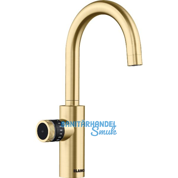 BLANCO K�chenarmatur EVOL Pro Mono Hot & Filter 527431 druckfest Satin Gold