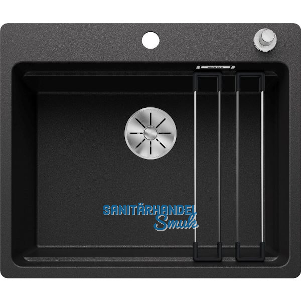 BLANCO fl�chenb�ndige Sp�le Etagon 6-F mit Ablauffernbedienung, Anthrazit