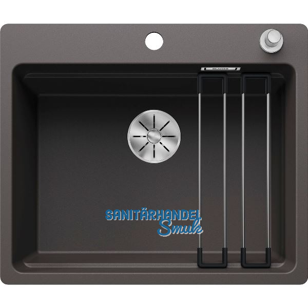 BLANCO fl�chenb�ndige Sp�le Etagon 6-F mit Ablauffernbedienung, Felsgrau