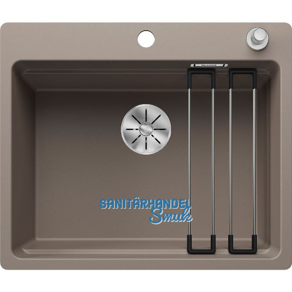 BLANCO fl�chenb�ndige Sp�le Etagon 6-F mit Ablauffernbedienung, Tartufo