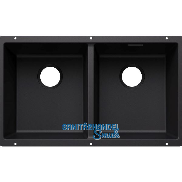 BLANCO Sp�le Subline 350/350-U for Coloured Components, Schwarz