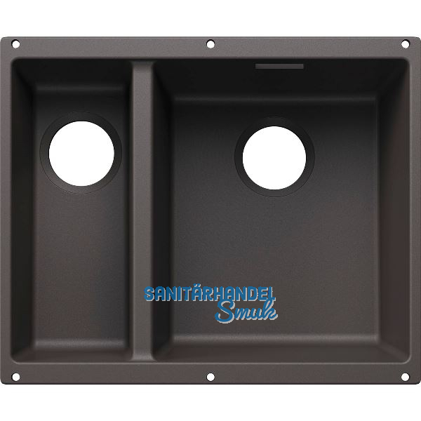 BLANCO Sp�le Subline 340/160-U for Coloured Components, Becken rechts Felsgrau