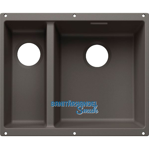 BLANCO Sp�le Subline 340/160-U for Coloured Components, Becken rechts Vulkangrau