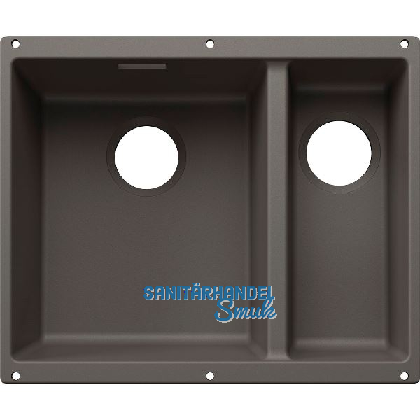 BLANCO Sp�le Subline 340/160-U for Coloured Components, Becken links Vulkangrau