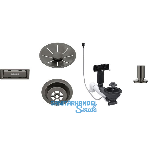 BLANCO Ab-und �berlaufset InFino f�r Color Unit Satin Darksteel