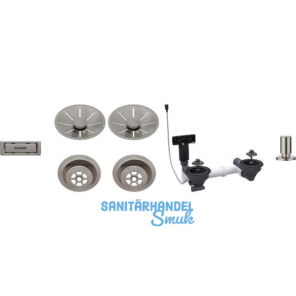 BLANCO 2x Ab-und �berlaufset InFino f�r Color Unit Satin Platinum