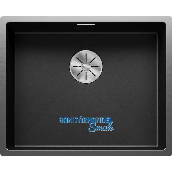 BLANCO 2D-Sp�le Claron 500-IF Edelstahl Darksteel
