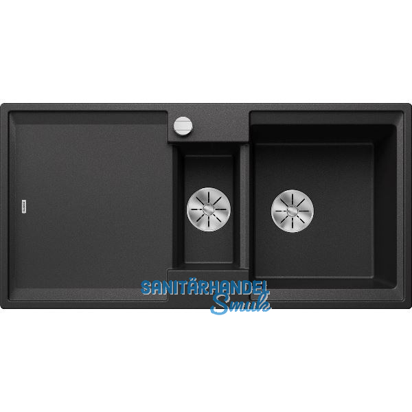BLANCO Einbausp�le Adira 6 S mit Drehknopfgarnitur Anthrazit