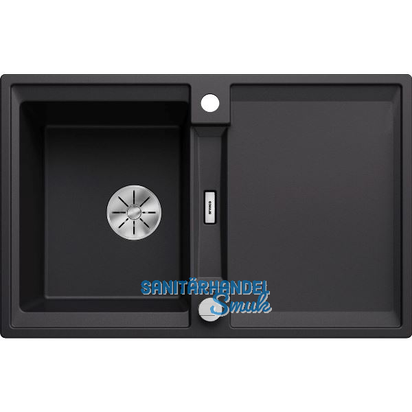 BLANCO Einbausp�le Adira 45 S mit Drehknopfgarnitur Schwarz