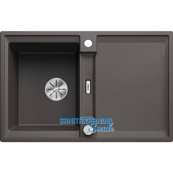 BLANCO Einbausp�le Adira 45 S mit Drehknopfgarnitur Felsgrau