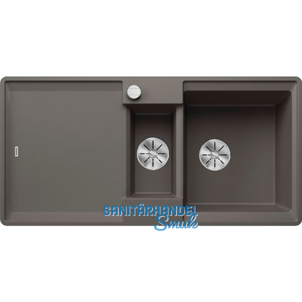 BLANCO fl�chenb�ndige Sp�le Adira 6 S-F, Vulkangrau