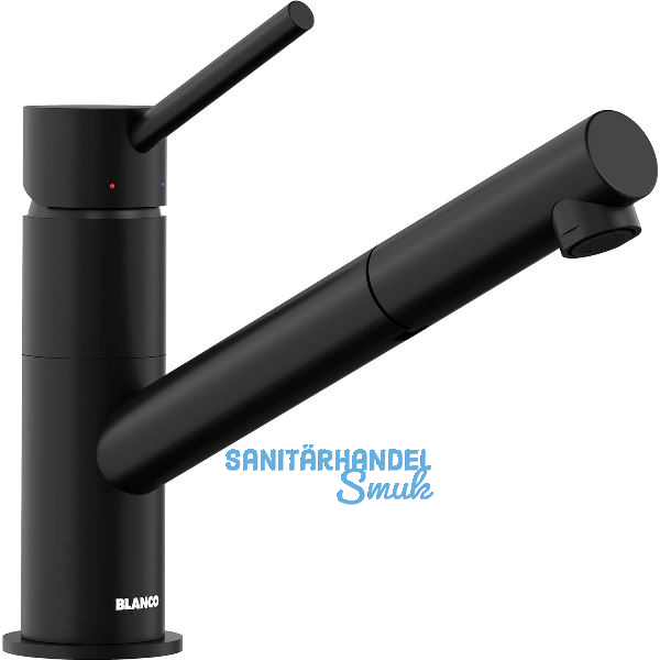 BLANCO K�chenarmatur Kano-S drucklos, Schwarz matt