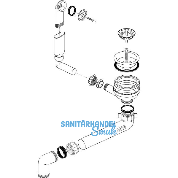 BLANCO Ab- und �berlaufgarnitur 1 x 3,5'' 138042