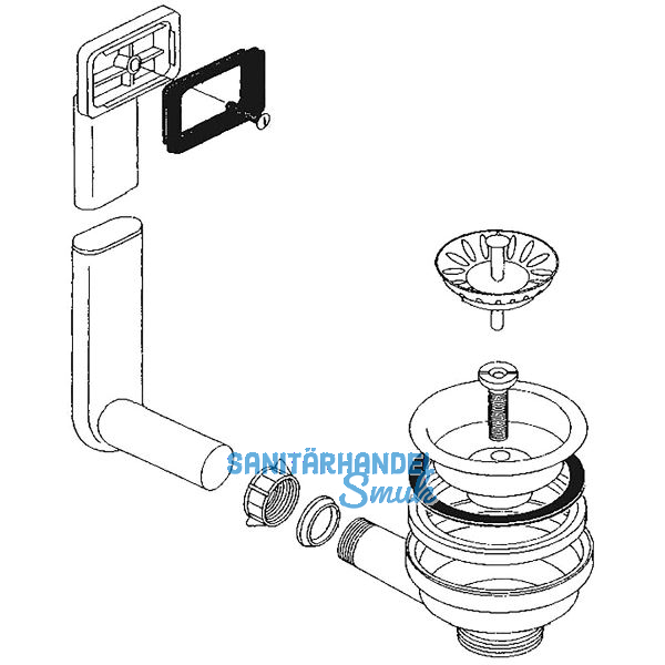BLANCO Ab- und �berlaufventil 1 x 3,5'' 212945