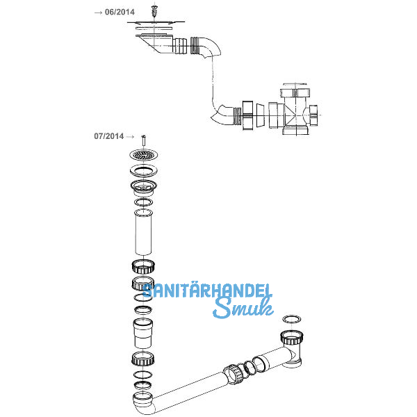 BLANCO Ab- und �berlaufventil 1 x 1,5'' 212946