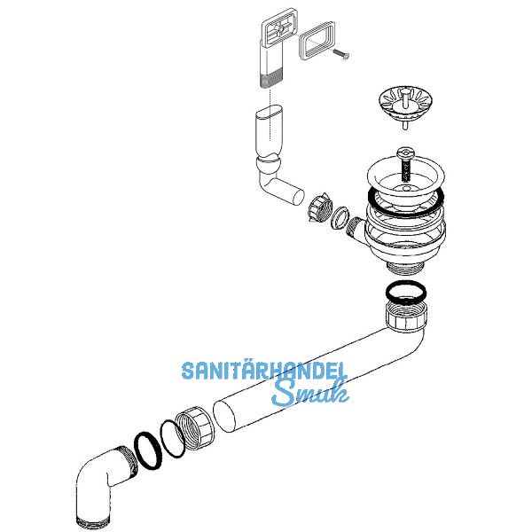 BLANCO Ab- und �berlaufgarnitur 1 x 3,5'' 214381