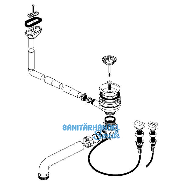 BLANCO Ab- und �berlaufgarnitur 1 x 3,5'' 217070