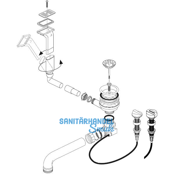 BLANCO Ab- und �berlaufgarnitur 1 x 3,5'' 222767