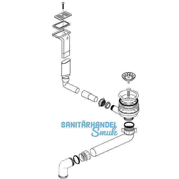 BLANCO Ab- und �berlaufgarnitur 1 x 3,5'' 222768