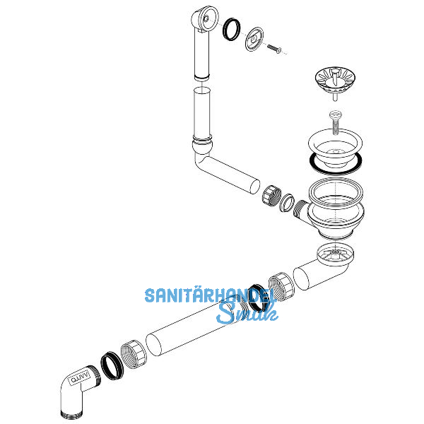 BLANCO Ab- und �berlaufgarnitur 1 x 3,5'' 224822
