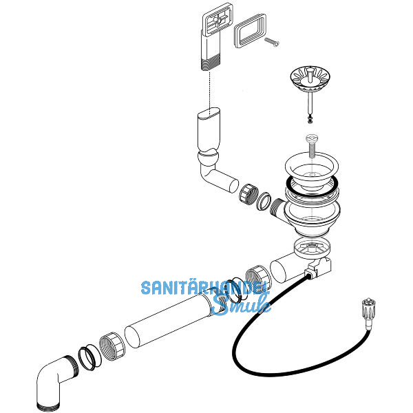 BLANCO Ab- und �berlaufgarnitur 1 x 3,5'' 227476