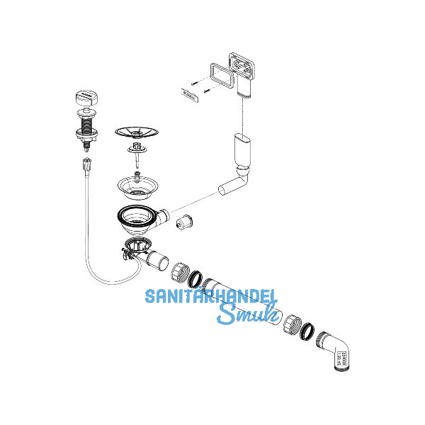 BLANCO Ab- und �berlaufgarnitur 1 x 3,5'' 234068