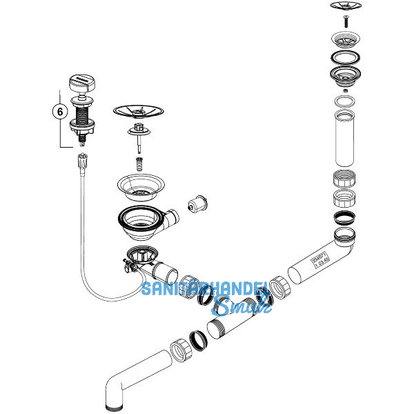 BLANCO Ablaufgarnitur 1 x 3,5'' 234071