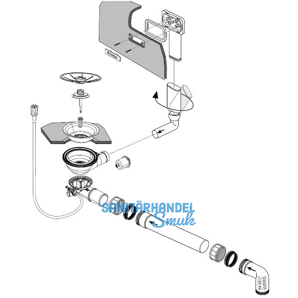 BLANCO Ab- und �berlaufgarnitur 1 x 3,5'' 234072