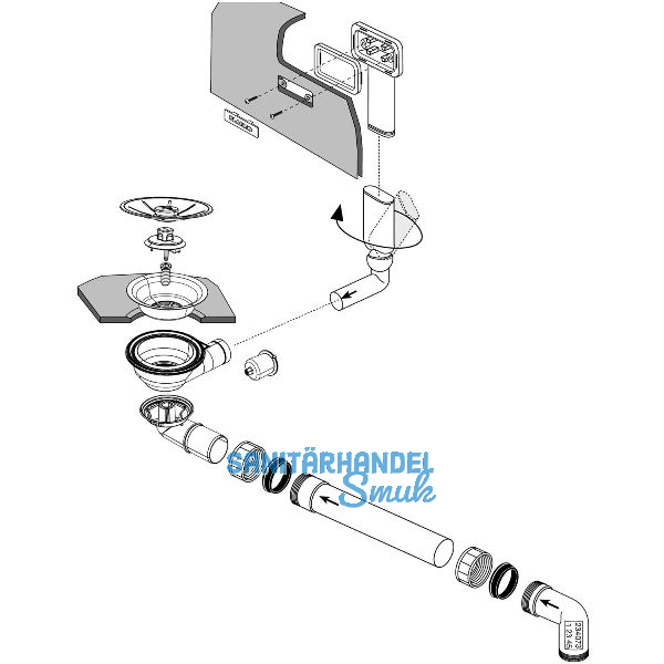 BLANCO Ab- und �berlaufgarnitur 1 x 3,5'' 234073