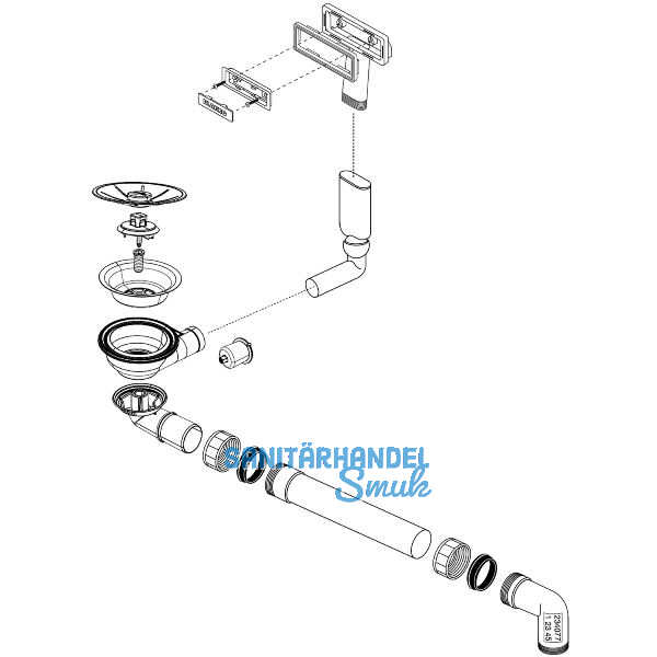 BLANCO Ab- und �berlaufgarnitur 1 x 3,5'' 234077