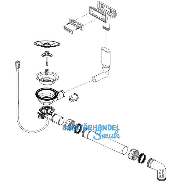 BLANCO Ab- und �berlaufgarnitur 1 x 3,5'' 234078