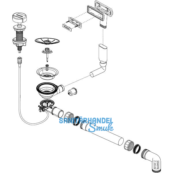 BLANCO Ab- und �berlaufgarnitur 1 x 3,5'' 234079