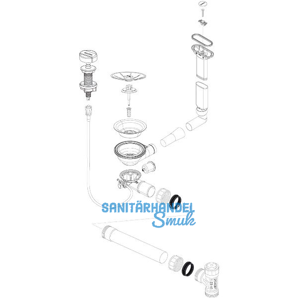 BLANCO Ab- und �berlaufgarnitur 1 x 3,5'' 234081