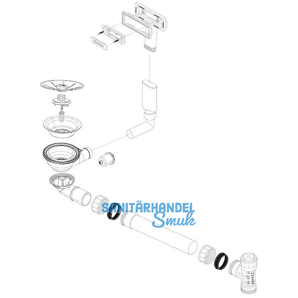 BLANCO Ab- und �berlaufgarnitur 1 x 3,5'' 234486