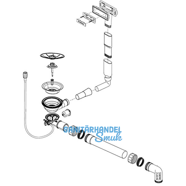 BLANCO Ab- und �berlaufgarnitur 1 x 3,5'' 236265