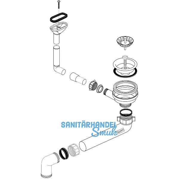 BLANCO Ab- und �berlaufgarnitur 1 x 3,5'' 236893
