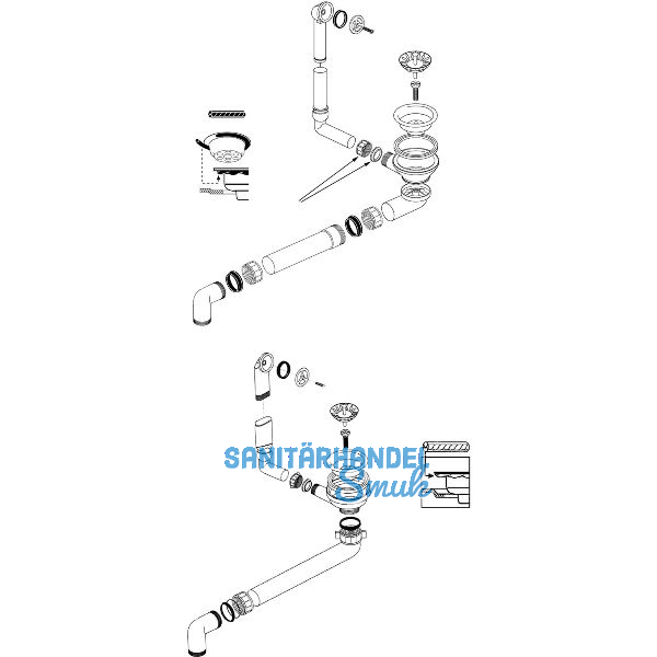BLANCO Ab- und �berlaufgarnitur 1 x 3,5'' 221196