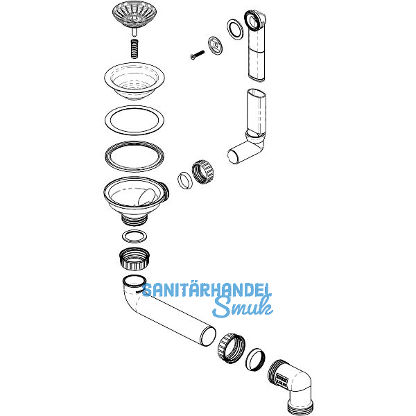 BLANCO Ab- und �berlaufgarnitur 1 x 3,5'' 230037