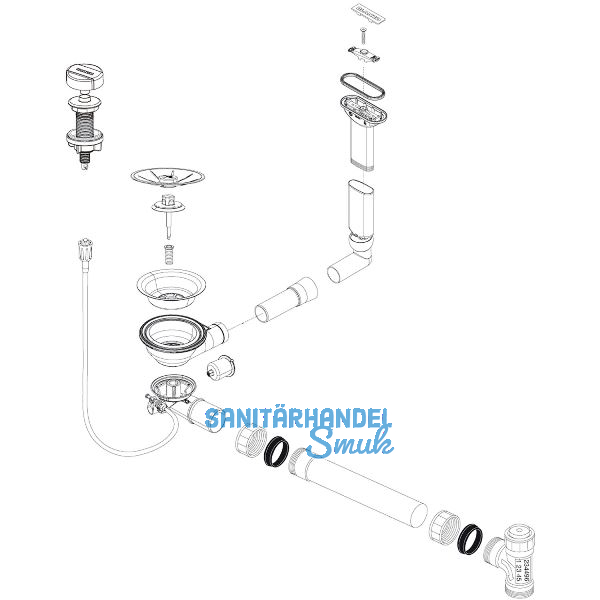 BLANCO Ab- und �berlaufgarnitur 1 x 3,5'' 234496