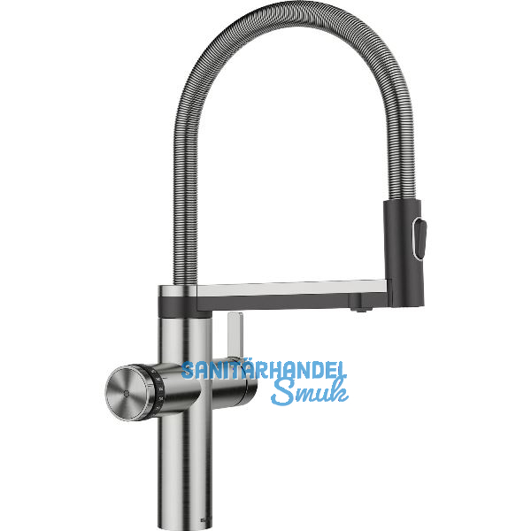 BLANCO Armatur Choice Icona Edelstahl geb�rstet mit Wasseraufbereitungseinheit