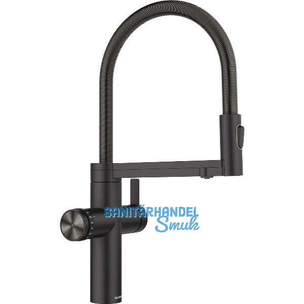 BLANCO Set Armatur Choice Icona Schwarz matt mit Wasseraufbereitungseinheit