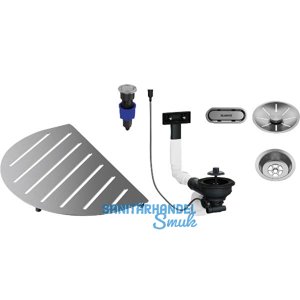 BLANCO Zubeh�rset f�r Sp�le Oovalon Edelstahl geb�rstet 527993