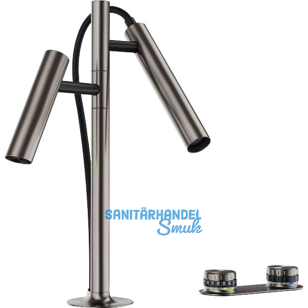 BLANCO Set Armatur Choice Luneoo-S Satin Platinum mit Wasseraufbereitungseinheit